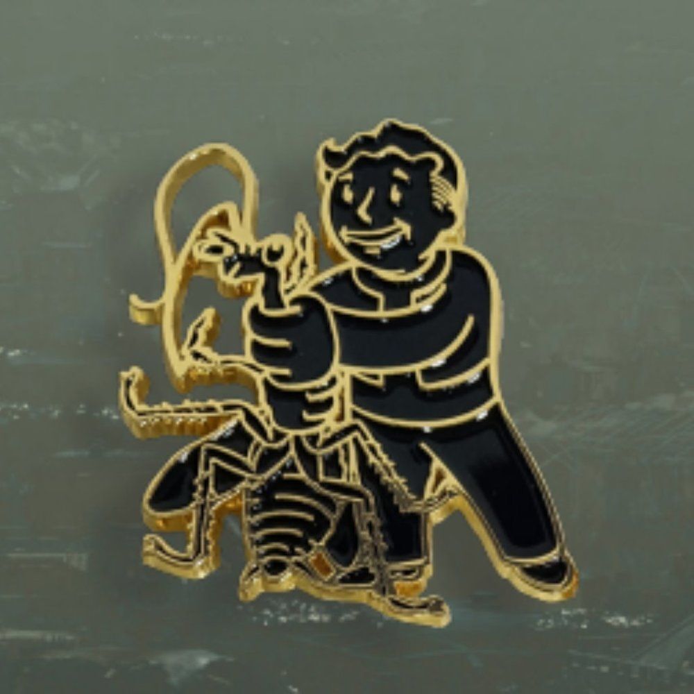 Loot Crate Fallout Exterminator Enamel Pin #26 Home Base